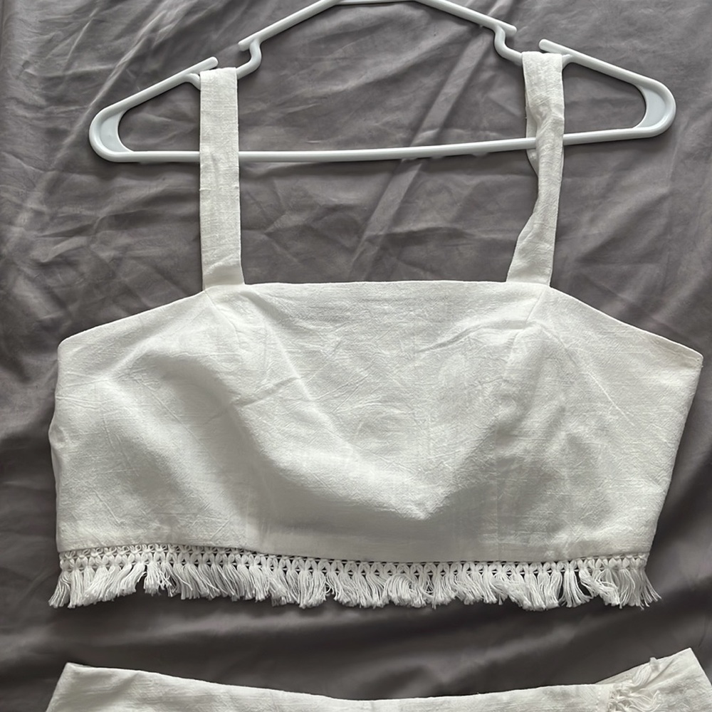 White Two-Piece Set - Picture 2 of 5